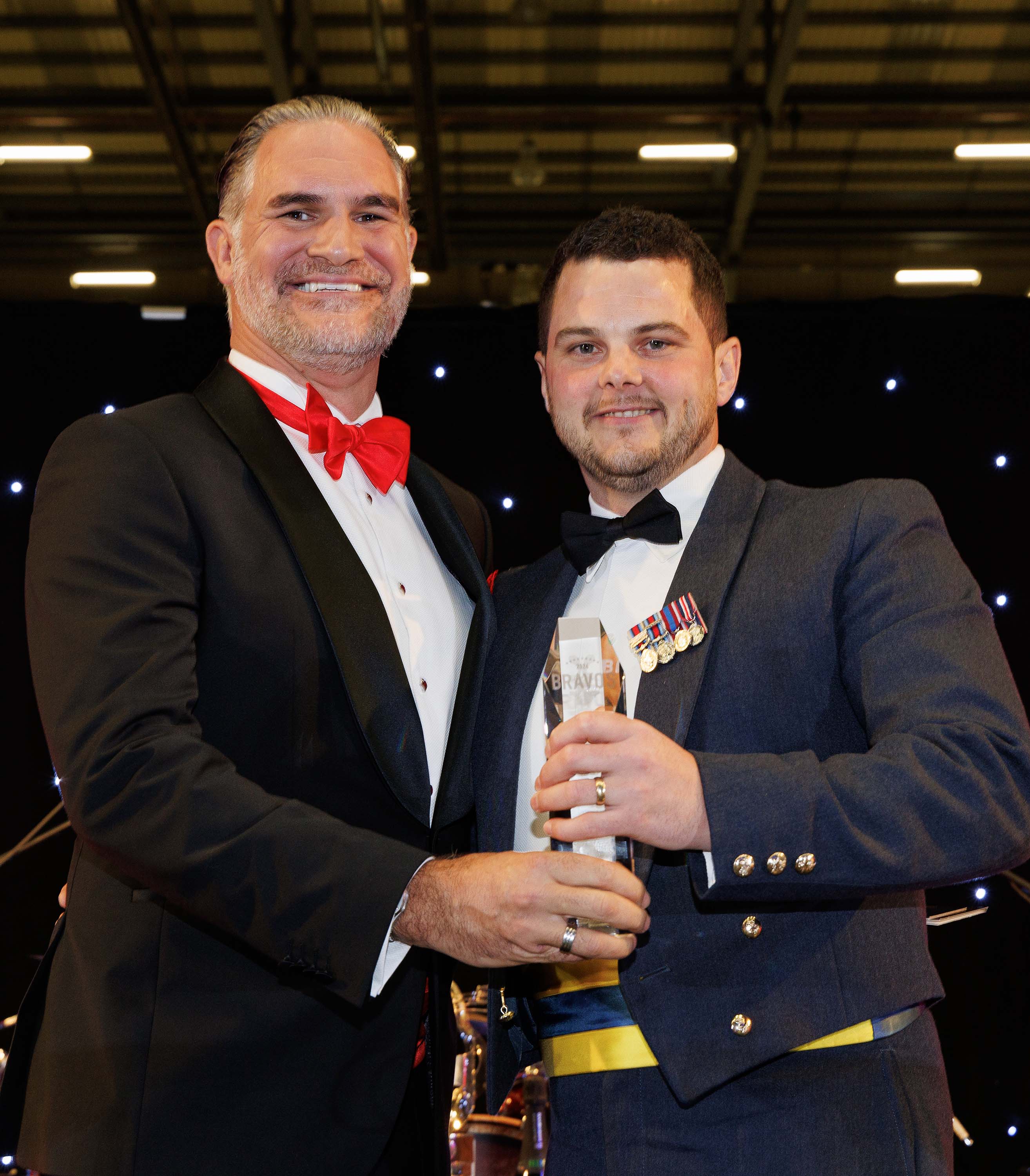 Photo: The winner of the Astra Award, Sergeant Reade, receiving the Astra award